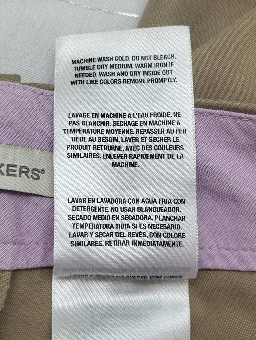 Dockers Chino Shorts Women's Khaki Bermuda Business Casual Teacher Size 14 - Picture 8 of 8